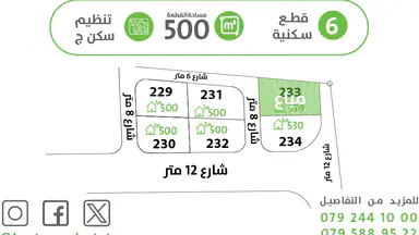 أرض في خلف الجامعة الالمانية - 30,000 دأ - صورة NaN